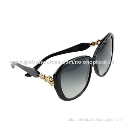 Cool looking big eye shape acetate sunglasses